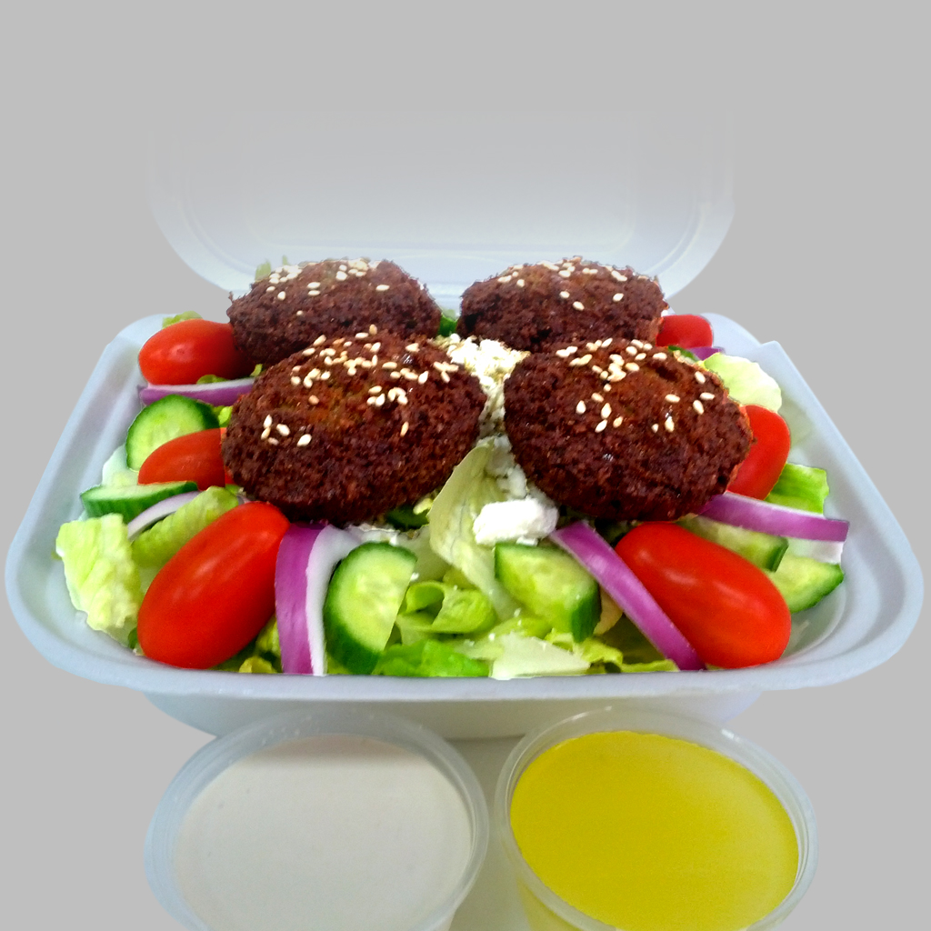 Falafel Salad - Easy Mediterranean Salad Bowl